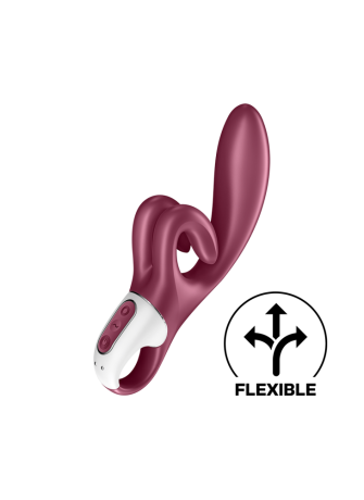 Vibromasseur rabbit point G rouge double stimulation clitoridienne Touch Me Satisfyer - CC597811SA